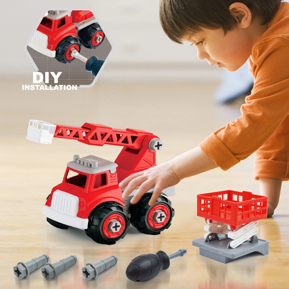 Build & Rescue! Cool Fire Truck Toy – Perfect for Little Builders (3+ Years)